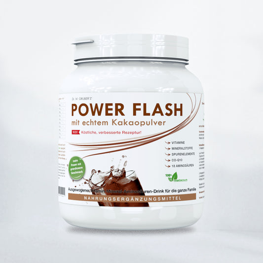 POWER-FLASH mit echtem Kakaopulver